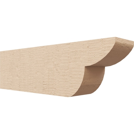 Ekena Millwork 4in. W x 6in. H x 20in. L Crestline Woodgrain TimberThane Rafter Tail, Primed Tan RFTUR04X06X20CRERCPR